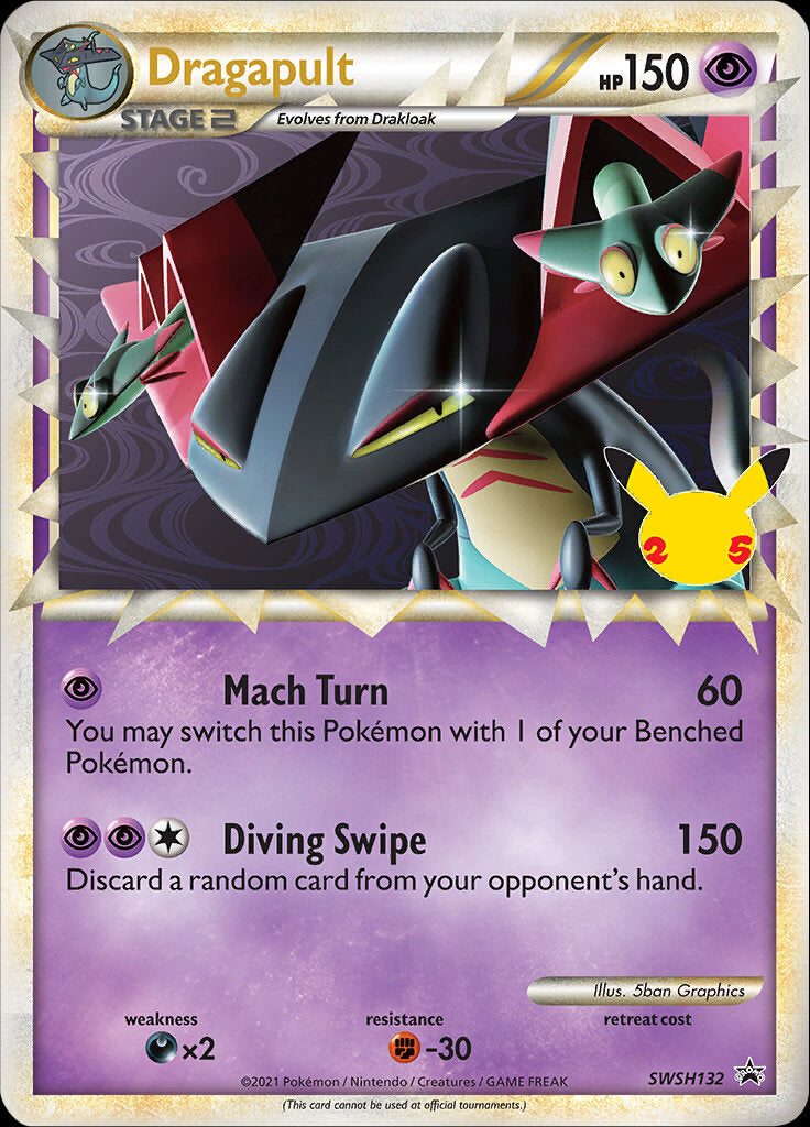 Dragapult (SWSH132) (Jumbo Card) [Sword & Shield: Black Star Promos] | Good Games Cannington