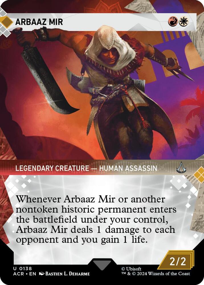 Arbaaz Mir 138/110 (Universes Beyond: Assassin's Creed)  - Showcase Foil | Good Games Cannington