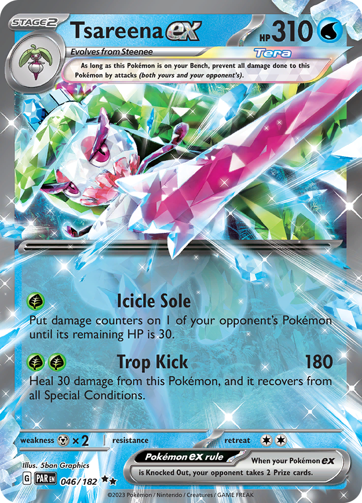 Tsareena ex (046/182) [Scarlet & Violet: Paradox Rift] | Good Games Cannington
