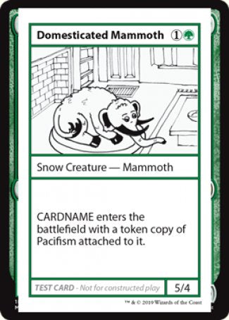 Domesticated Mammoth (2021 Edition) [Mystery Booster Playtest Cards] | Good Games Cannington