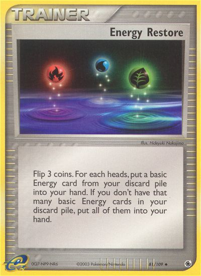 Energy Restore (81/109) [EX: Ruby & Sapphire] | Good Games Cannington