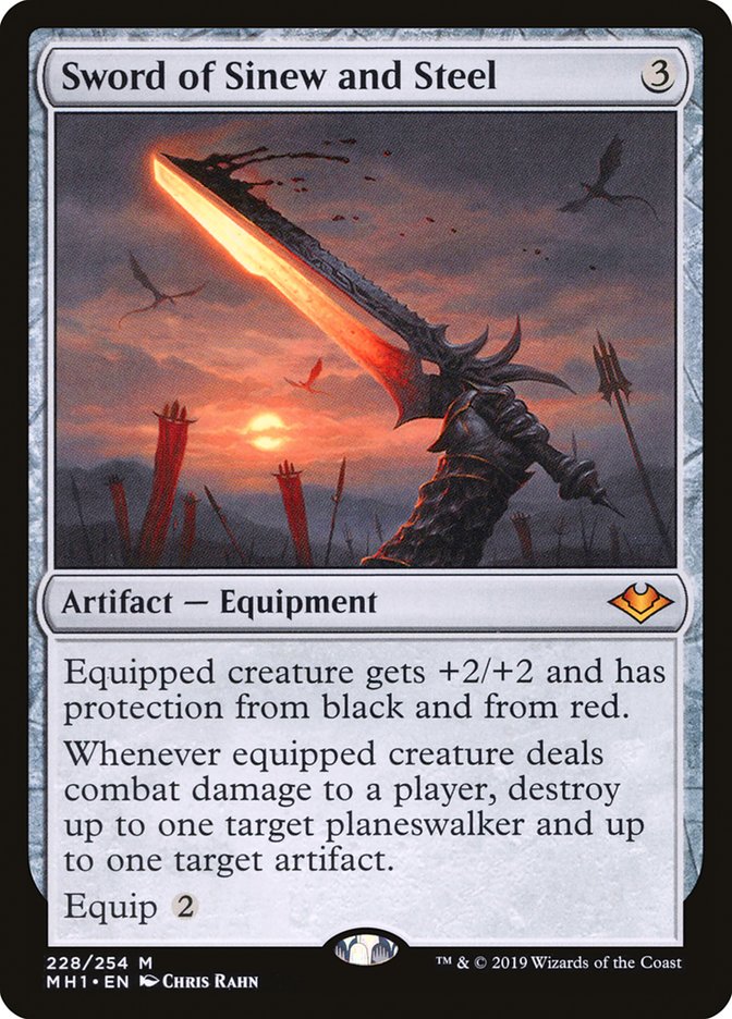 Sword of Sinew and Steel [Modern Horizons] | Good Games Cannington