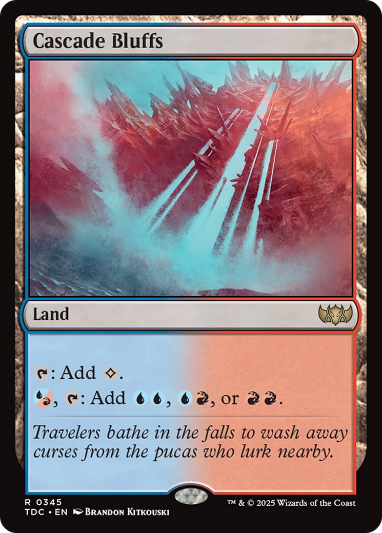 Cascade Bluffs [Tarkir: Dragonstorm Commander] | Good Games Cannington