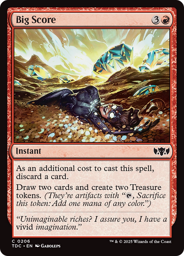 Big Score [Tarkir: Dragonstorm Commander] | Good Games Cannington