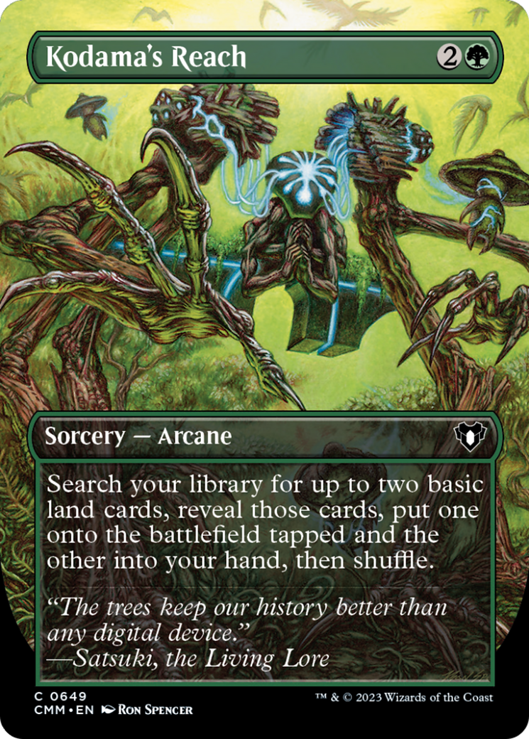 Kodama's Reach (Borderless Alternate Art) [Commander Masters] | Good Games Cannington