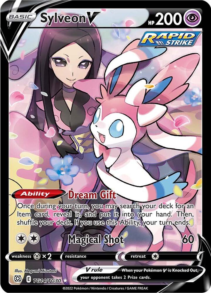 Sylveon V TG14/TG30 (SWSH09: Brilliant Stars Trainer Gallery)  - Holofoil | Good Games Cannington