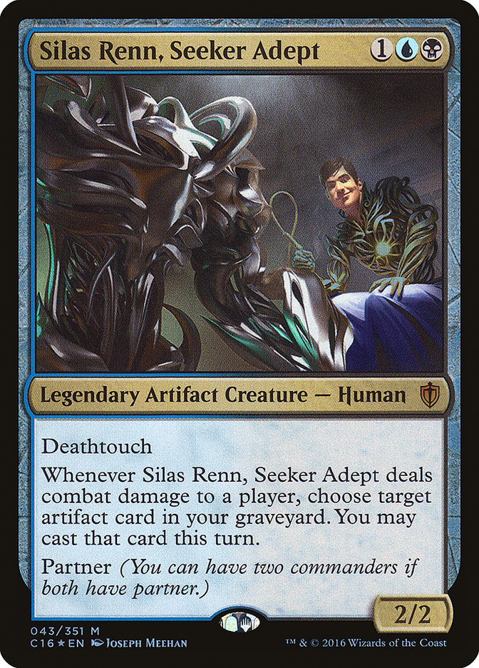 Silas Renn, Seeker Adept 43/351 (Commander 2016)  - Foil | Good Games Cannington