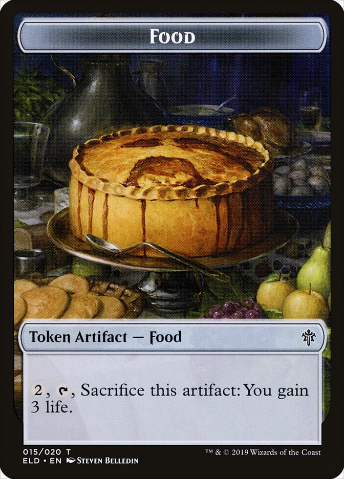 Bear // Food (15) Double-Sided Token [Throne of Eldraine Tokens] | Good Games Cannington