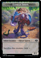Eldrazi Spawn // Construct (0042) Double-Sided Token [Commander Masters Tokens] | Good Games Cannington