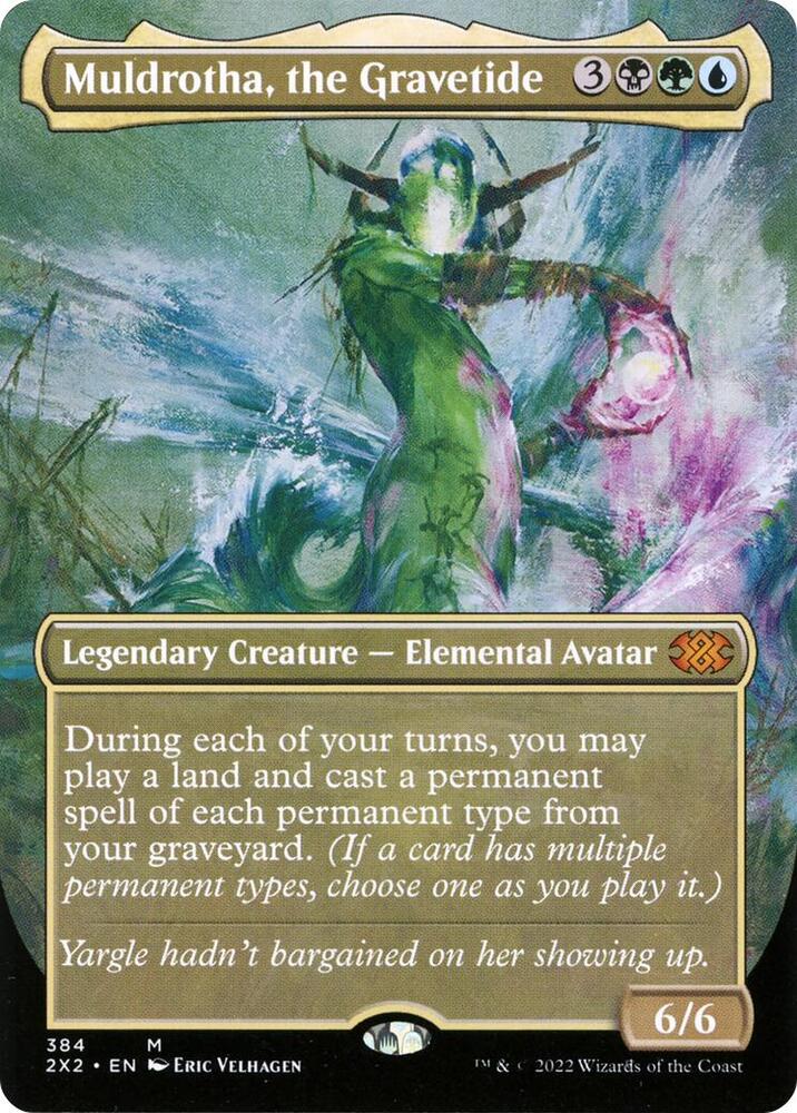 Muldrotha the Gravetide Borderless 384 (Double Masters 2022)  - Foil | Good Games Cannington