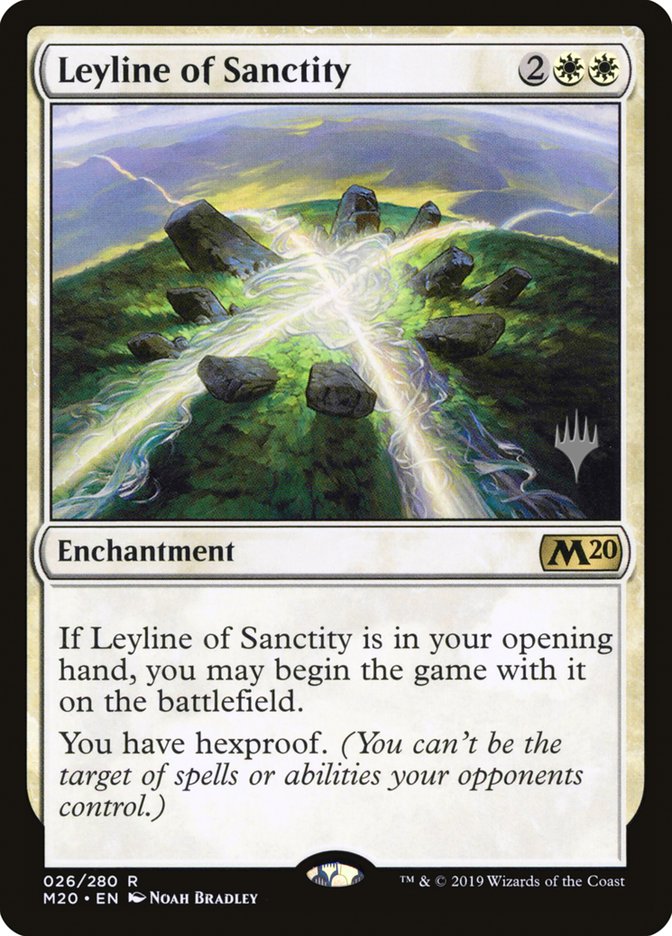 Leyline of Sanctity (Promo Pack) [Core Set 2020 Promos] | Good Games Cannington