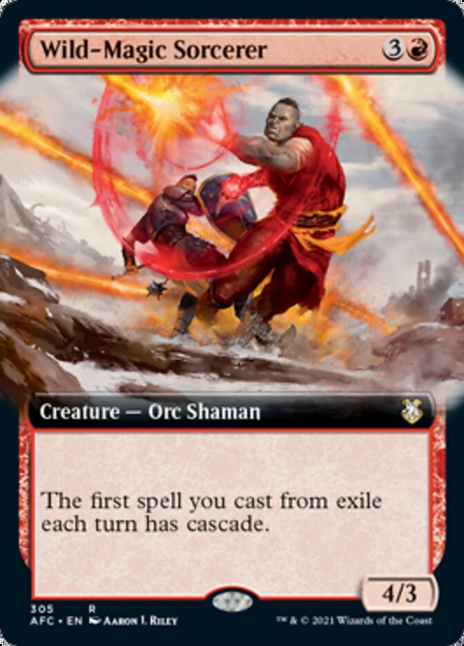 Wild-Magic Sorcerer (Extended Art) [Dungeons & Dragons: Adventures in the Forgotten Realms Commander] | Good Games Cannington