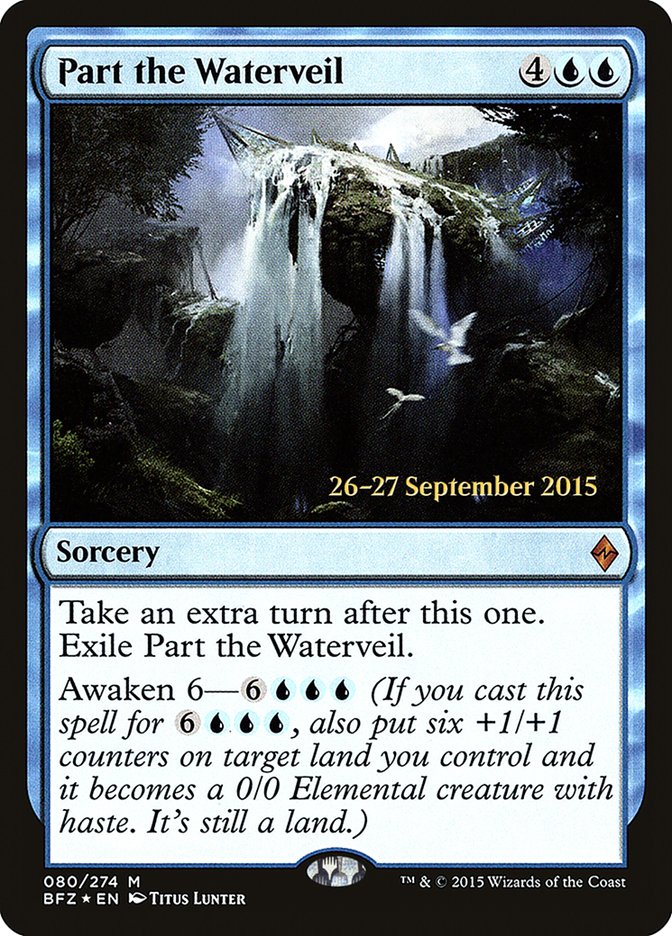 Part the Waterveil [Battle for Zendikar Prerelease Promos] | Good Games Cannington