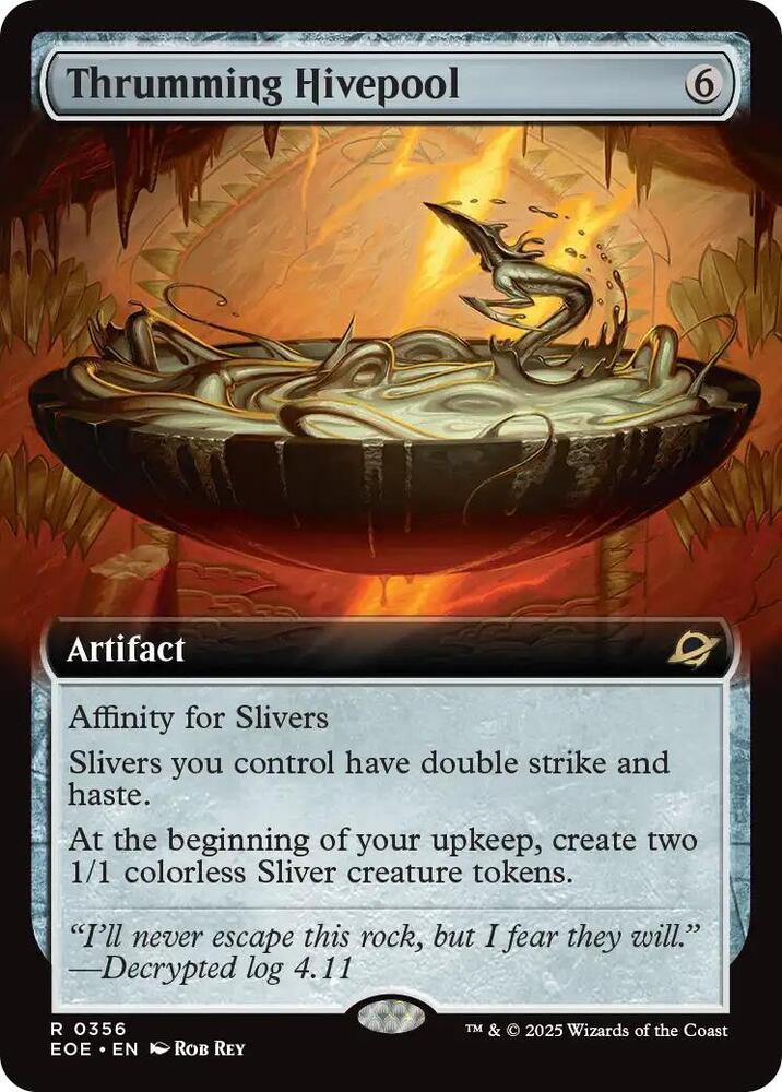 Thrumming Hivepool Extended Art 356 (Edge of Eternities)  - Foil | Good Games Cannington
