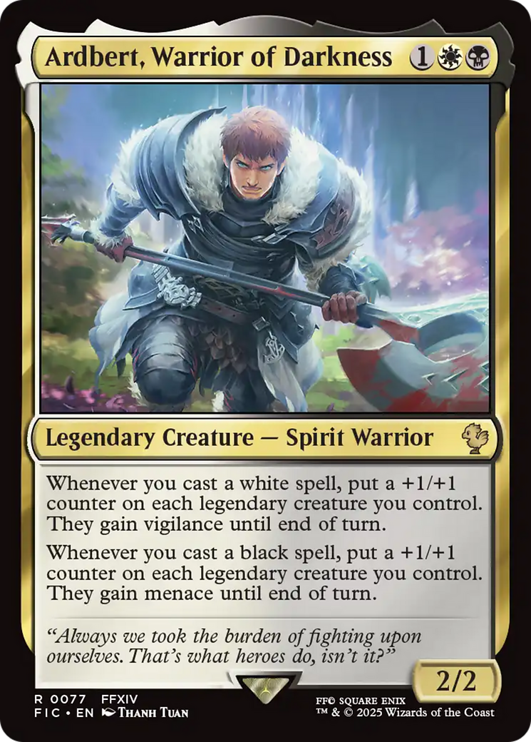 Ardbert, Warrior of Darkness [FINAL FANTASY Commander] | Good Games Cannington