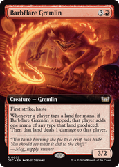 Barbflare Gremlin (Extended Art) [Duskmourn: House of Horror Commander] | Good Games Cannington