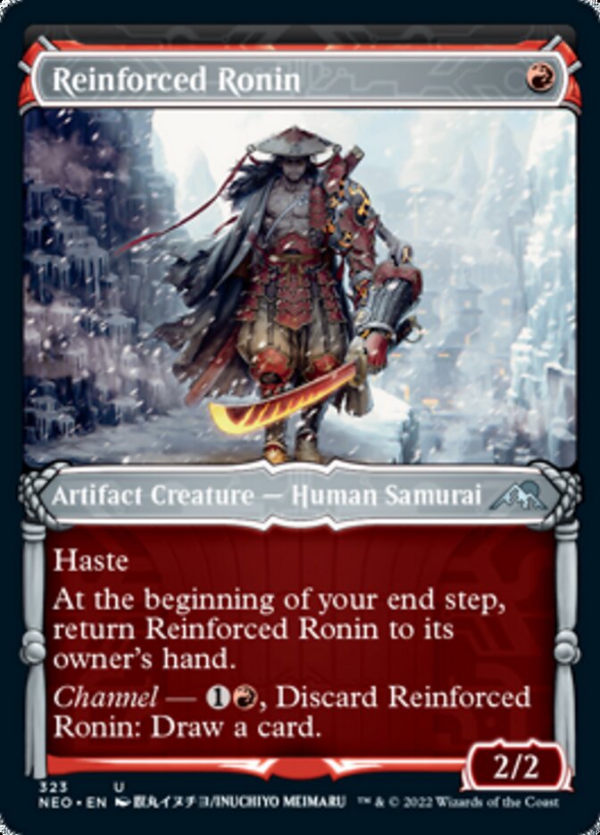 Reinforced Ronin (Showcase Samurai) [Kamigawa: Neon Dynasty] | Good Games Cannington