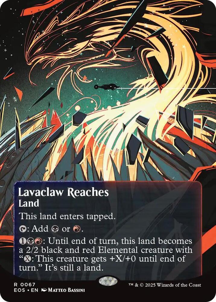 Lavaclaw Reaches 0067 Borderless 67 (Edge of Eternities: Stellar Sights)  | Good Games Cannington