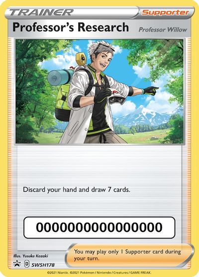 Professor's Research (SWSH178) (Pokemon Go Code) [Sword & Shield: Black Star Promos] | Good Games Cannington