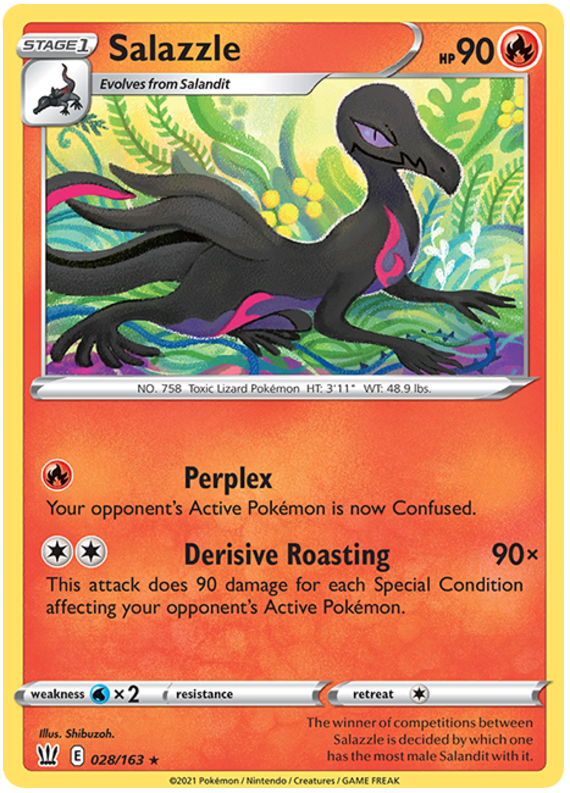 Salazzle (028/163) [Sword & Shield: Battle Styles] | Good Games Cannington