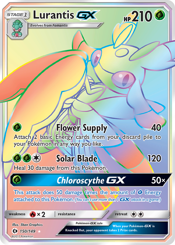 Lurantis GX (150/149) [Sun & Moon: Base Set] | Good Games Cannington