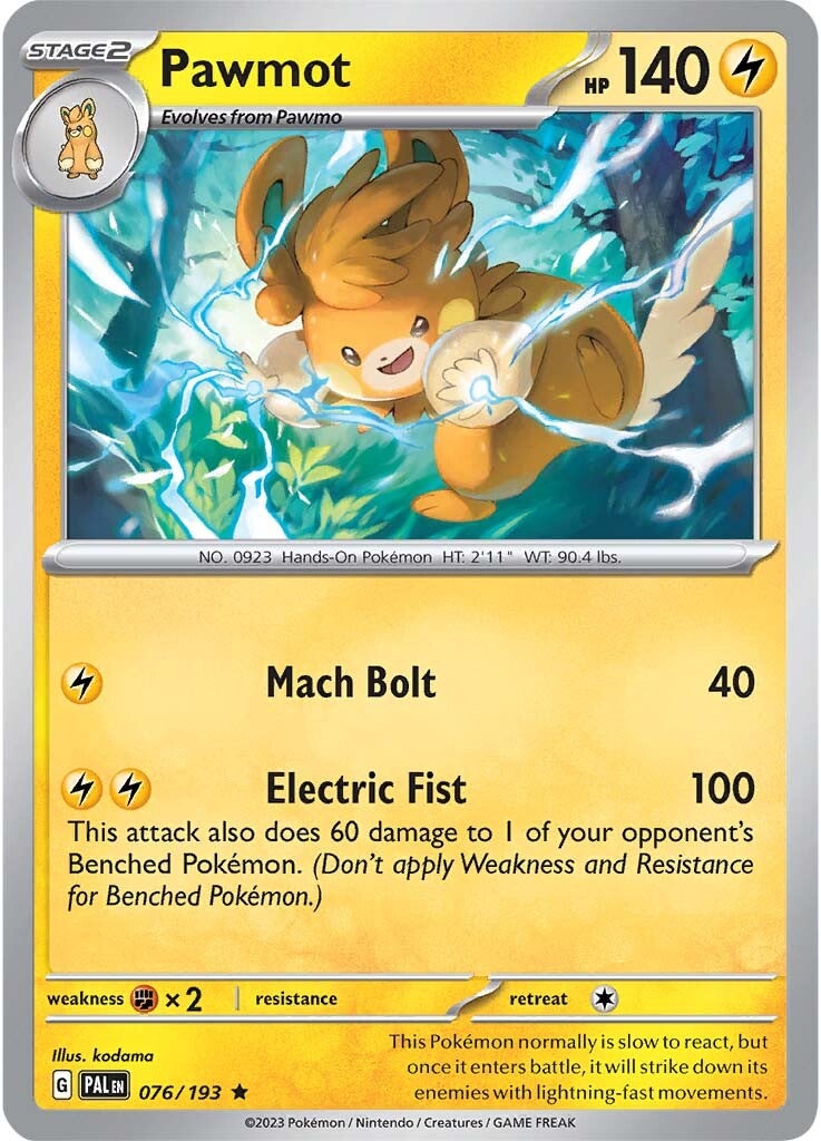 Pawmot (076/193) [Scarlet & Violet: Paldea Evolved] | Good Games Cannington