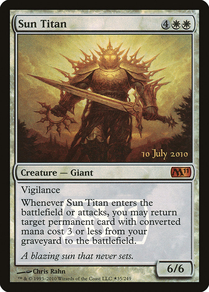 Sun Titan [Magic 2011 Prerelease Promos] | Good Games Cannington