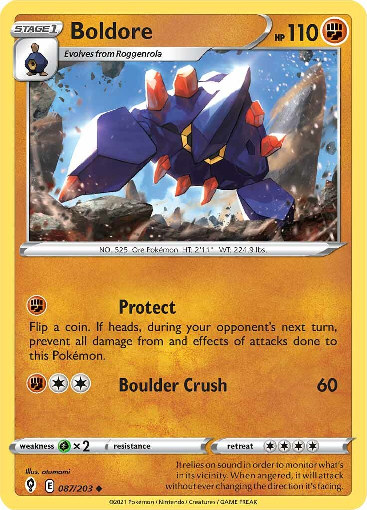 Boldore (087/203) [Sword & Shield: Evolving Skies] | Good Games Cannington