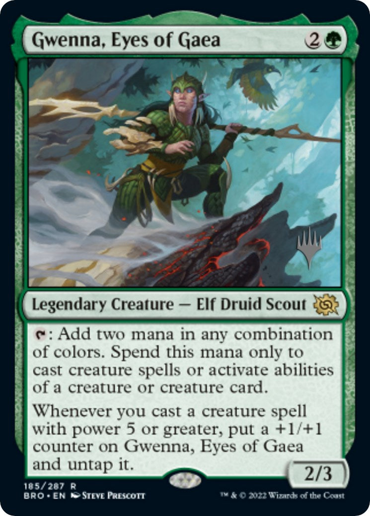 Gwenna, Eyes of Gaea (Promo Pack) [The Brothers' War Promos] | Good Games Cannington