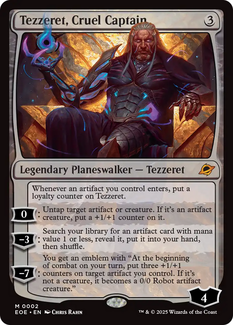 Tezzeret, Cruel Captain [Edge of Eternities] | Good Games Cannington