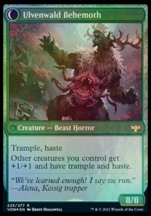 Ulvenwald Oddity // Ulvenwald Behemoth [Innistrad: Crimson Vow Prerelease Promos] | Good Games Cannington