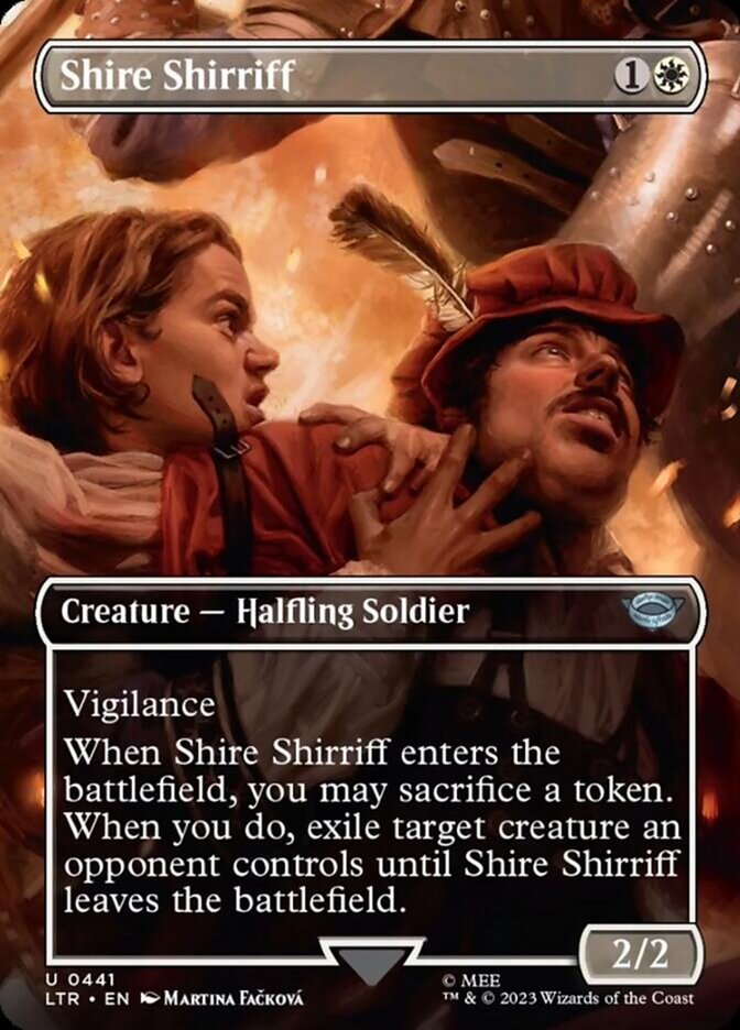 Shire Shirriff (Borderless Alternate Art) [The Lord of the Rings: Tales of Middle-Earth] | Good Games Cannington