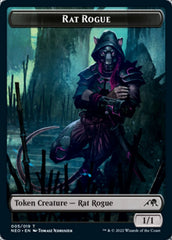 Samurai // Rat Rogue Double-Sided Token [Kamigawa: Neon Dynasty Tokens] | Good Games Cannington