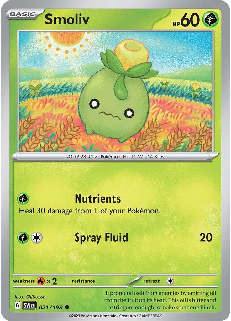 Smoliv (021/198) [Scarlet & Violet: Base Set] | Good Games Cannington