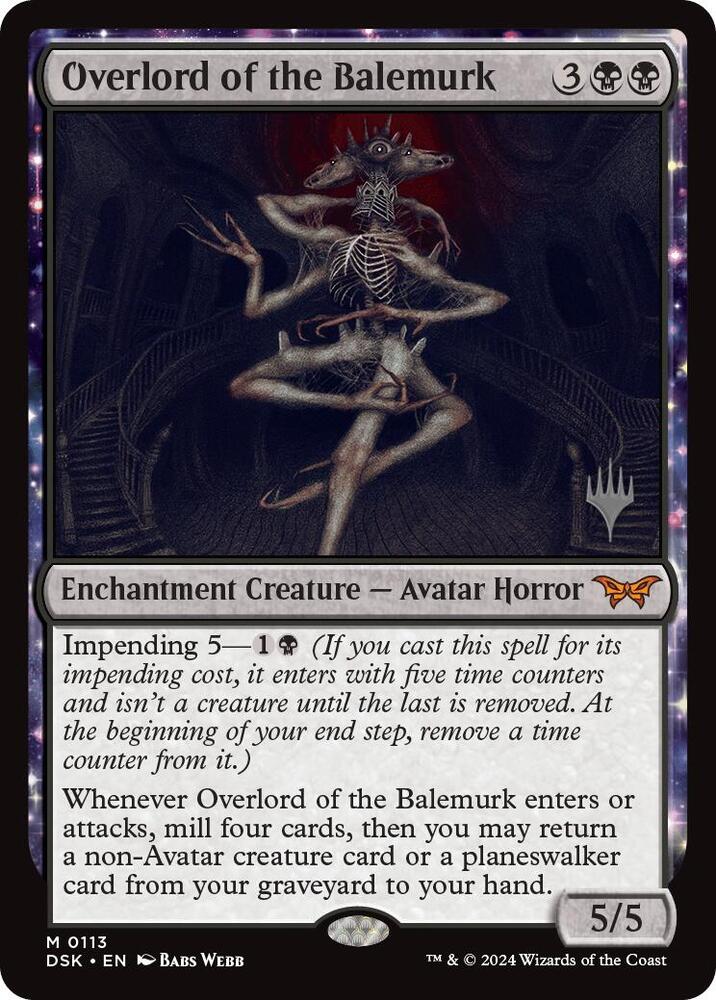 Overlord of the Balemurk 113 (Promo Pack: Duskmourn: House of Horror)  - Foil | Good Games Cannington