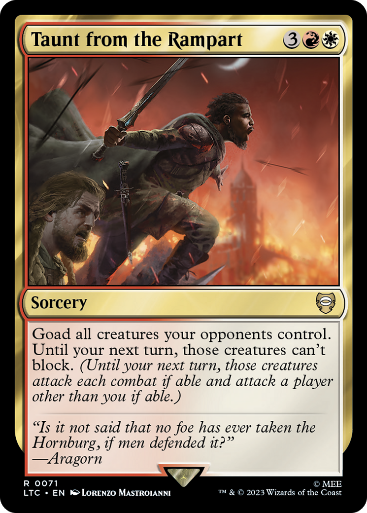 Taunt from the Rampart [The Lord of the Rings: Tales of Middle-Earth Commander] | Good Games Cannington