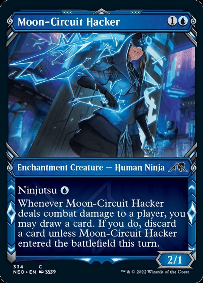 Moon-Circuit Hacker (Showcase Ninja) [Kamigawa: Neon Dynasty] | Good Games Cannington