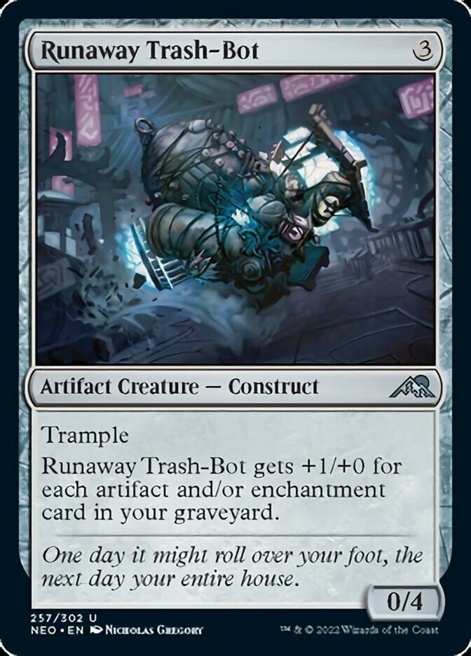 Runaway Trash-Bot [Kamigawa: Neon Dynasty] | Good Games Cannington