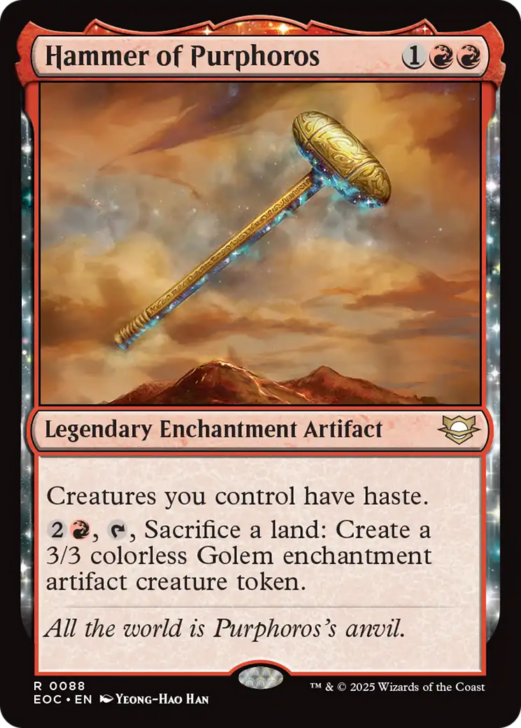 Hammer of Purphoros [Edge of Eternities Commander] | Good Games Cannington