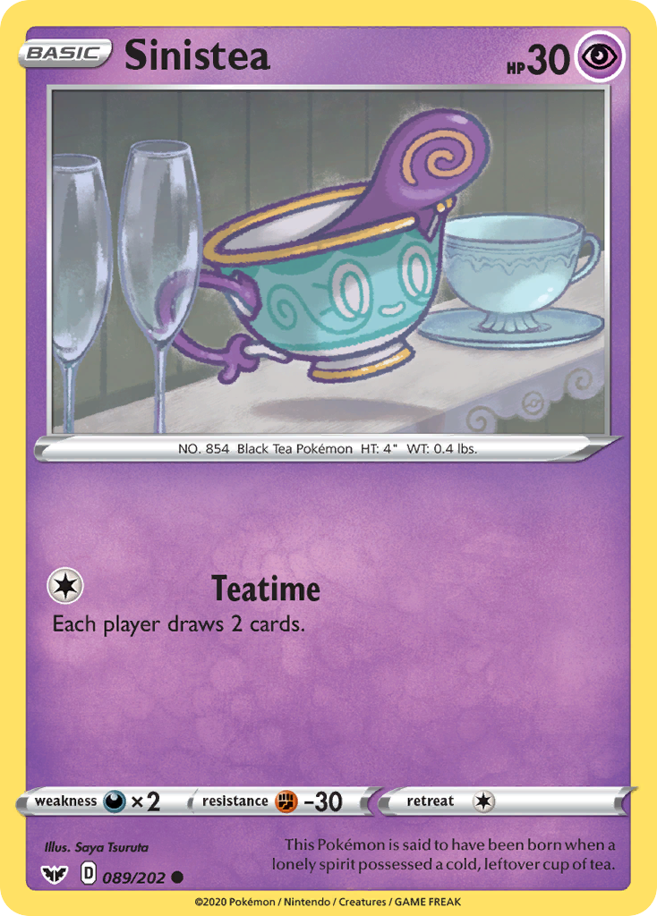 Sinistea (089/202) [Sword & Shield: Base Set] | Good Games Cannington