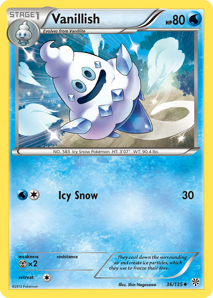 Vanillish (36/135) [Black & White: Plasma Storm] | Good Games Cannington