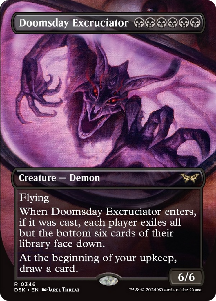 Doomsday Excruciator (Borderless) [Duskmourn: House of Horror] | Good Games Cannington