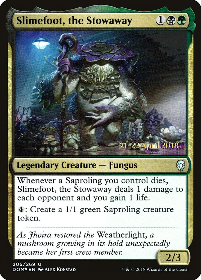 Slimefoot, the Stowaway [Dominaria Prerelease Promos] | Good Games Cannington