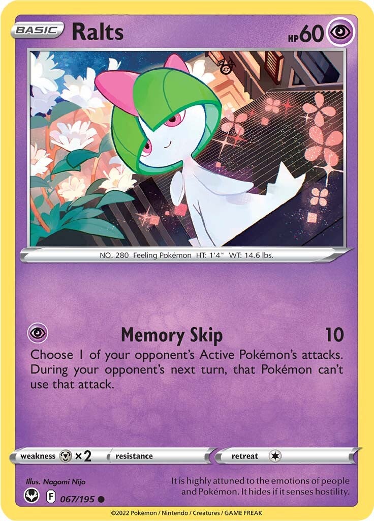Ralts (067/195) [Sword & Shield: Silver Tempest] | Good Games Cannington