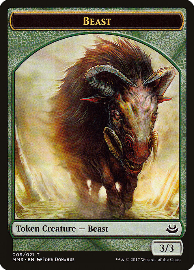 Beast Token (009/021) [Modern Masters 2017 Tokens] | Good Games Cannington