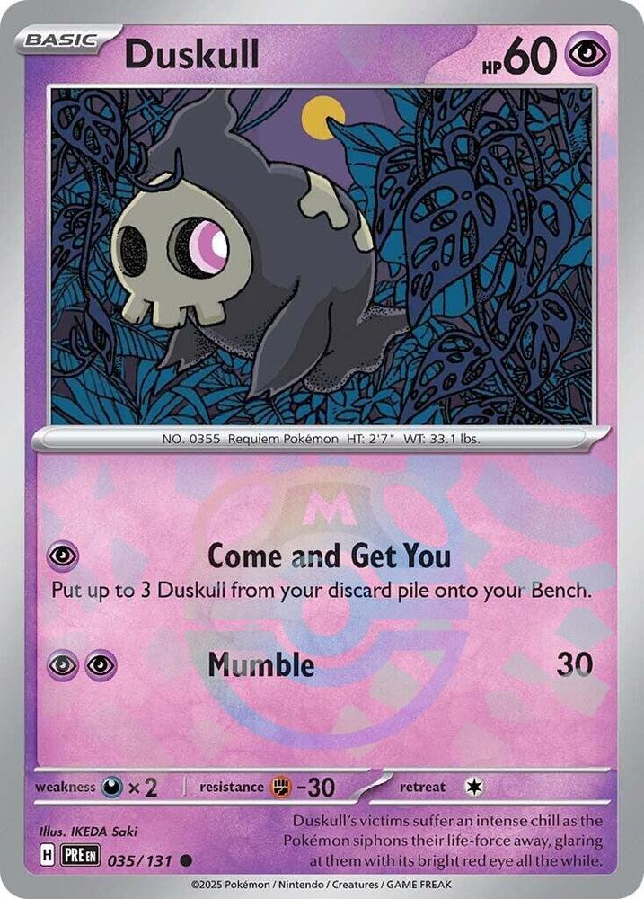 Duskull 035/131 (SV: Prismatic Evolutions)  - Holofoil | Good Games Cannington