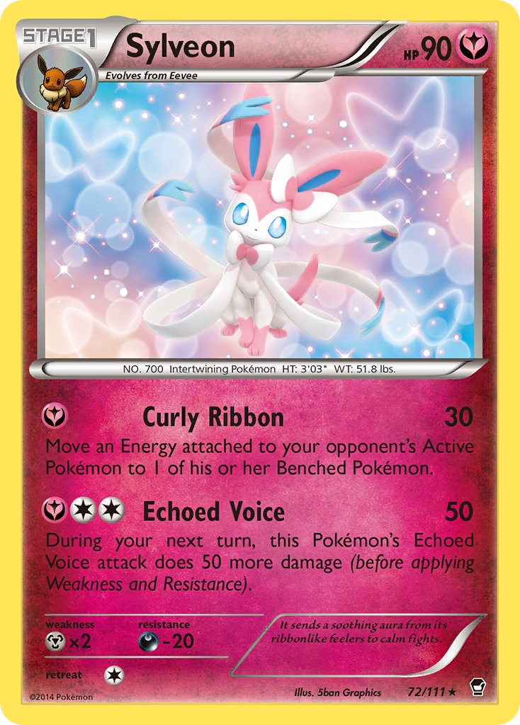 Sylveon (72/111) (Theme Deck Exclusive) [XY: Furious Fists] | Good Games Cannington