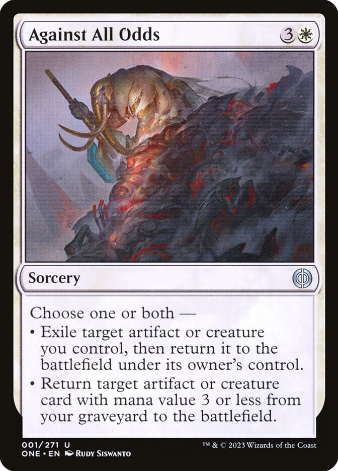 Against All Odds 1 (Phyrexia: All Will Be One)  - Foil | Good Games Cannington
