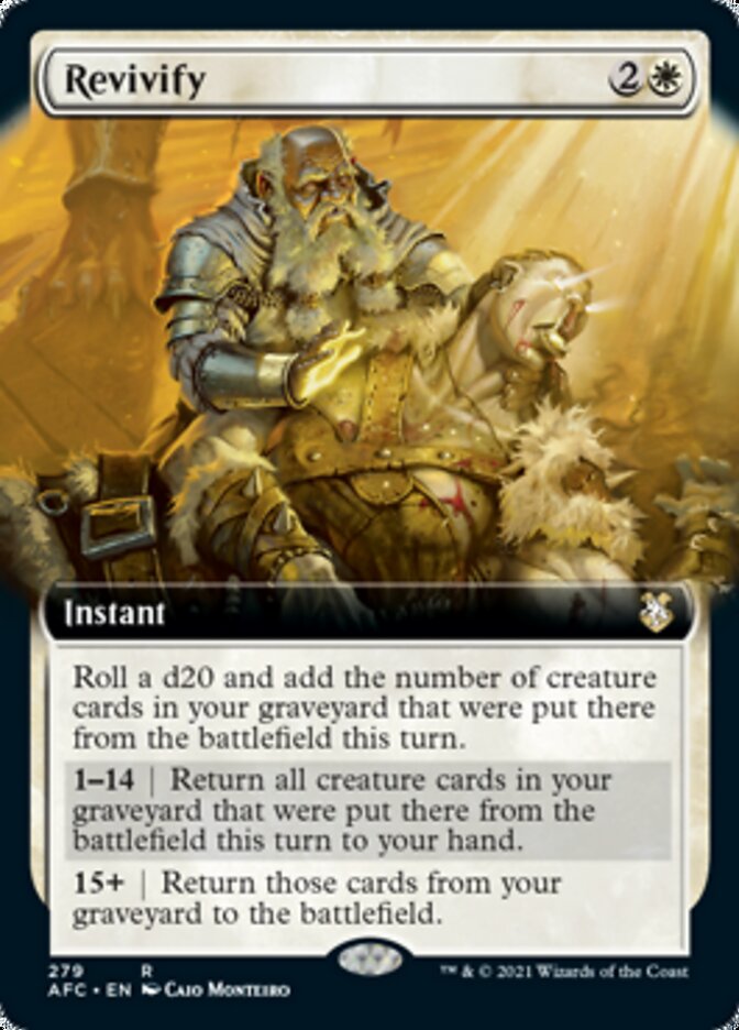Revivify (Extended Art) [Dungeons & Dragons: Adventures in the Forgotten Realms Commander] | Good Games Cannington