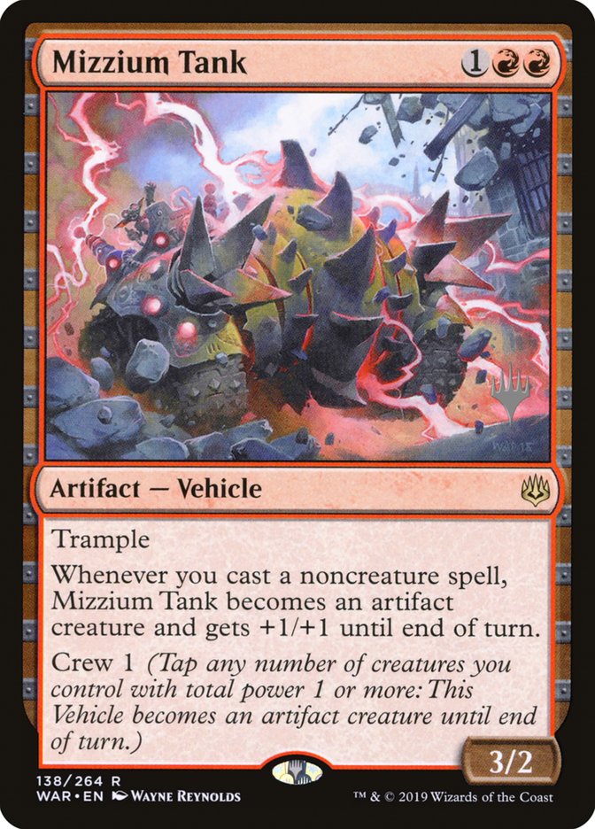 Mizzium Tank (Promo Pack) [War of the Spark Promos] | Good Games Cannington